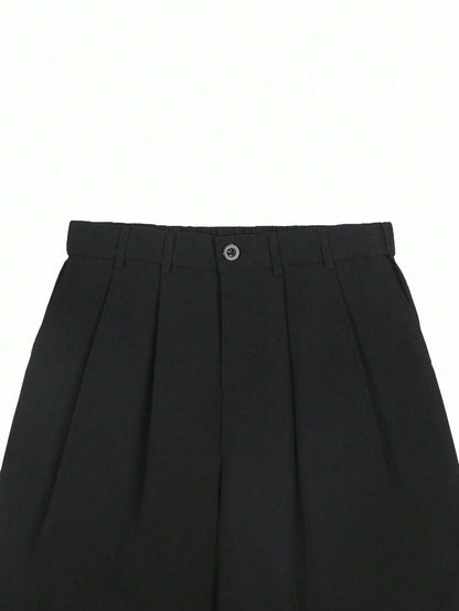 Pantaloni Larghi Uomo con Doppia Pince