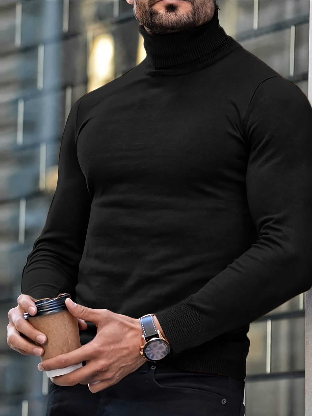 Maglione Collo Alto Uomo Dolcevita
