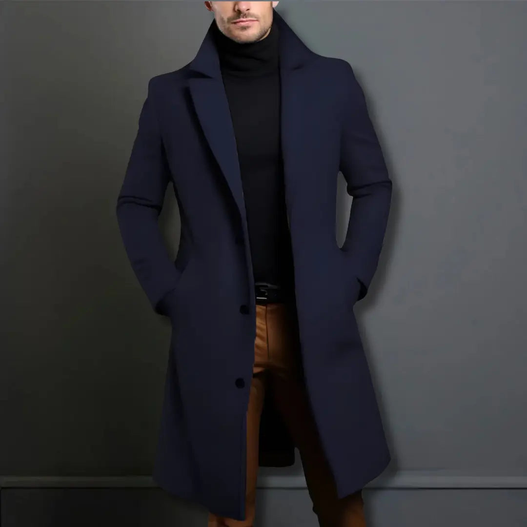 Cappotto uomo, dettaglio colletto