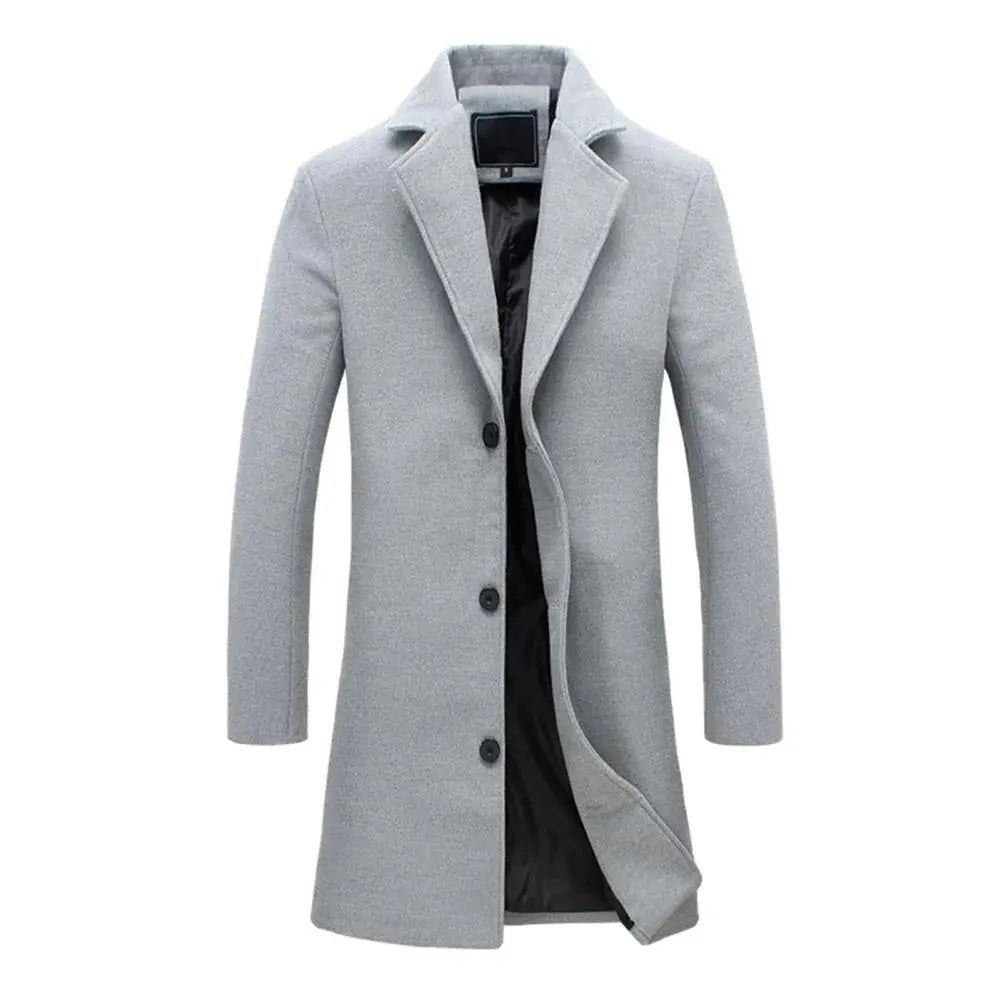Cappotto uomo invernale, vista posteriore