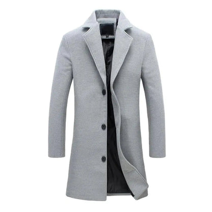 Cappotto uomo invernale, vista posteriore