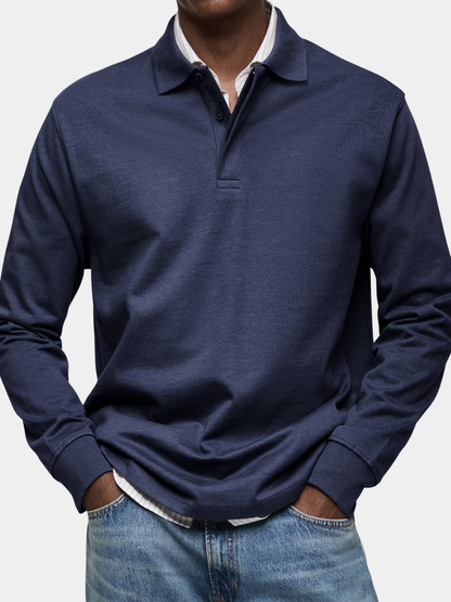Polo uomo a manica lunga