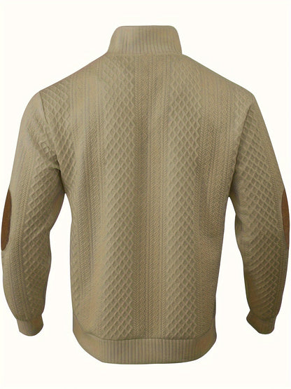 Maglione Uomo con Collo Alto e Bottoni