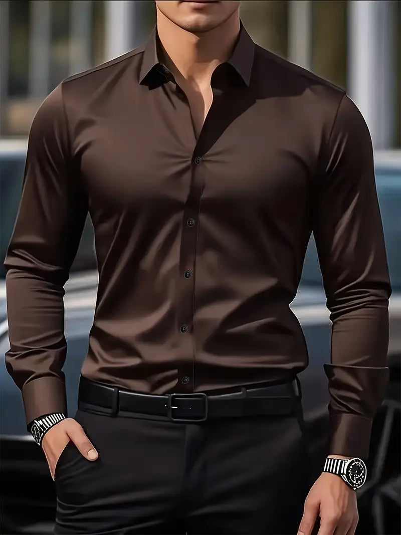 Camicia slim fit, dettaglio polsino