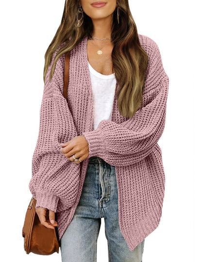 Cardigan Donna Oversize in Maglia Grossa