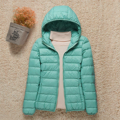 Giubbotto donna ultraleggero con cappuccio