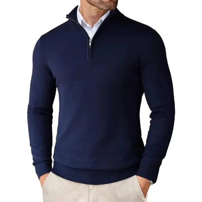 Maglione mezza zip, colore alternativo
