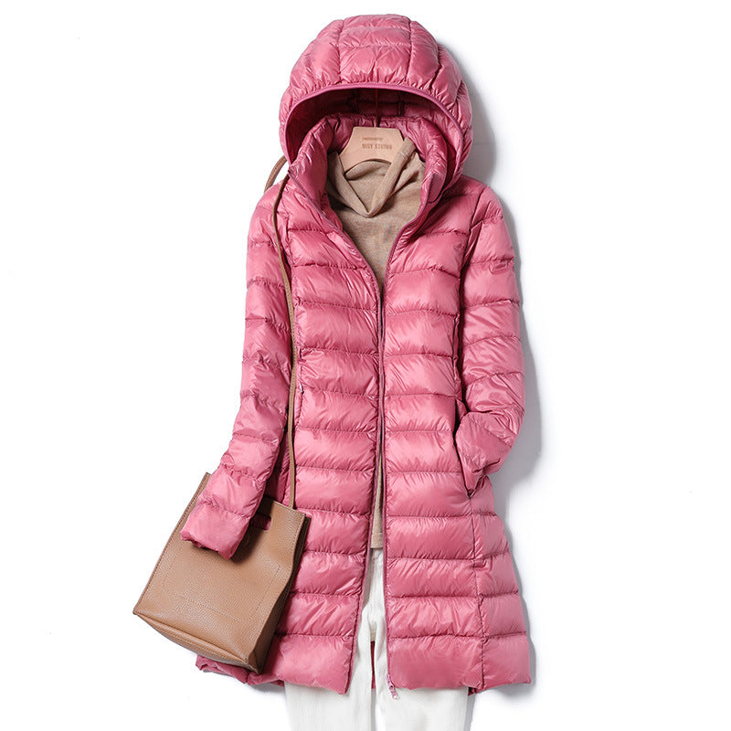Piumino Lungo Donna Leggero