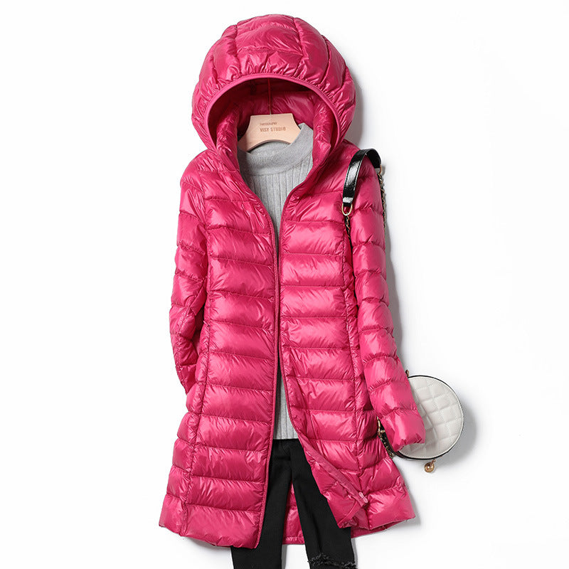 Piumino Lungo Donna Leggero
