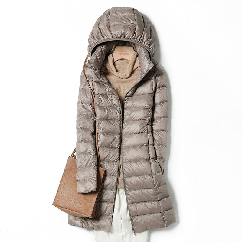 Piumino Lungo Donna Leggero