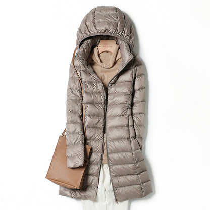 Piumino Lungo Donna Leggero