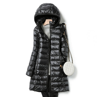 Piumino Lungo Donna Leggero