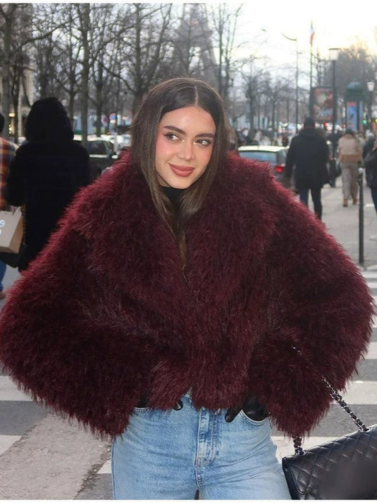 Sage teddy faux fur jacket