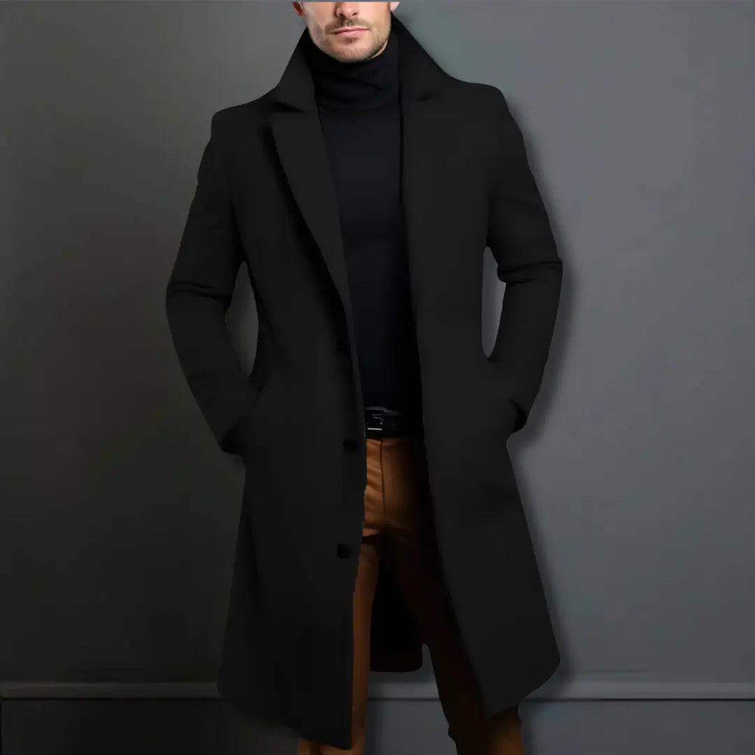 Cappotto uomo invernale, dettaglio tessuto