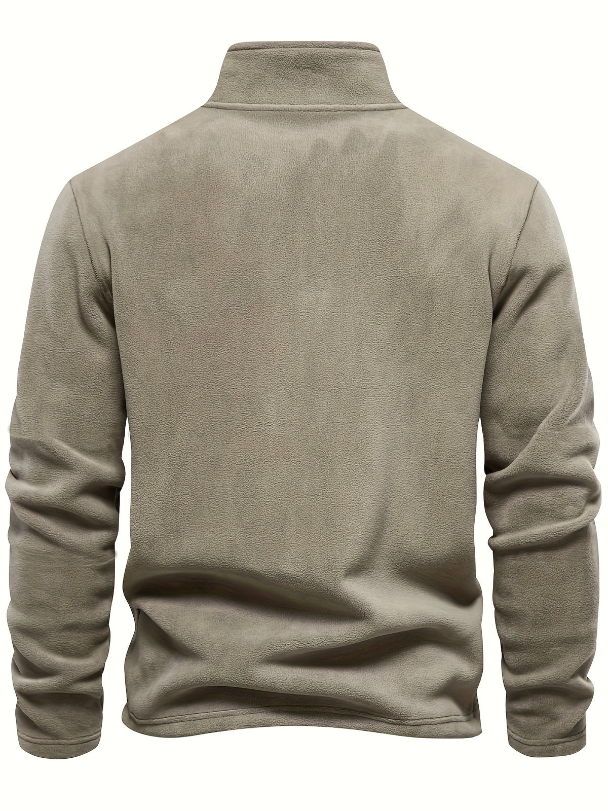Felpa Uomo con Mezza Zip in Pile