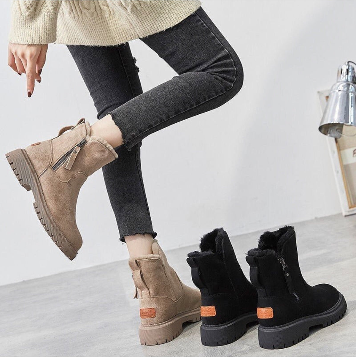 Doposci donna slip-on indossato