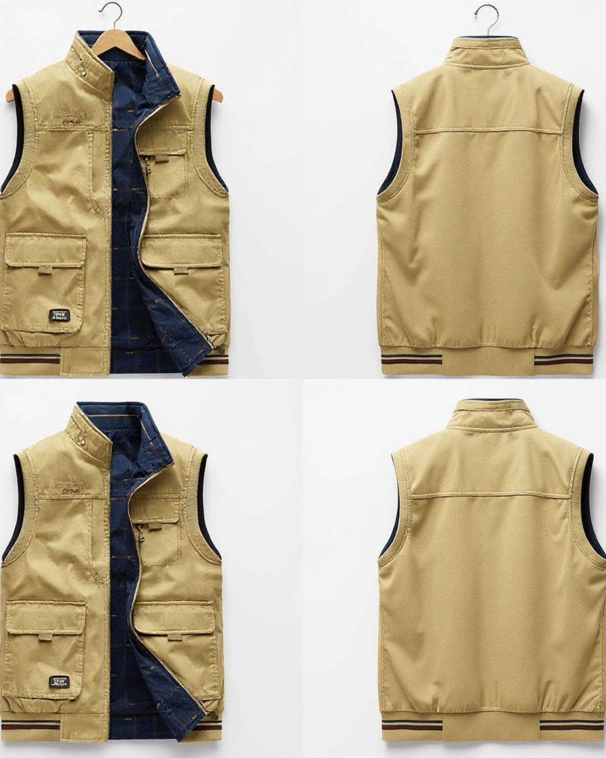 Gilet Uomo Multitasche con Zip