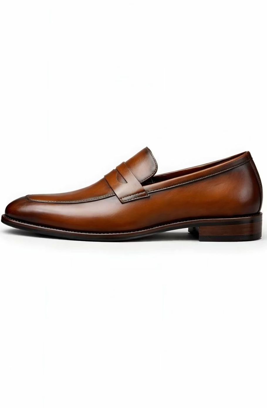 Mocassini uomo penny loafer in marrone