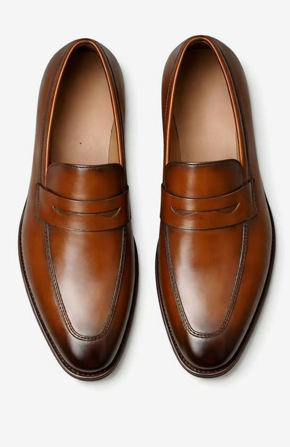 Mocassini uomo neri, penny loafer