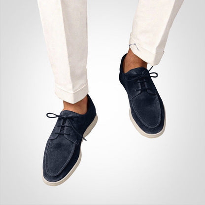 Scarpe da Barca Uomo Effetto Camoscio