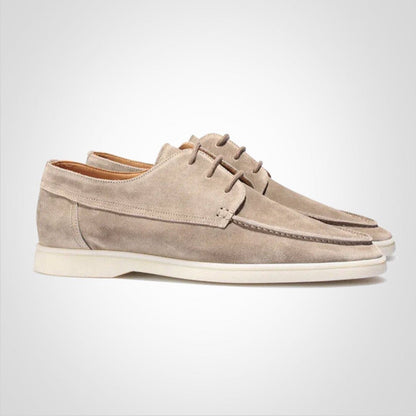 Scarpe da Barca Uomo Effetto Camoscio