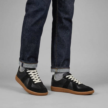 Sneakers retrò uomo suola in gomma